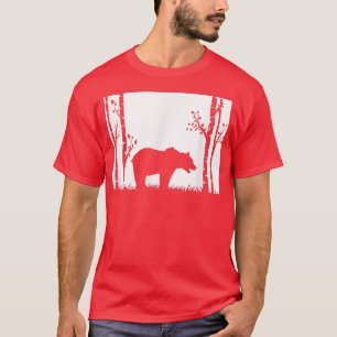 Camiseta Brown Grizzly Bear Hunter - Wyoming map Hunter