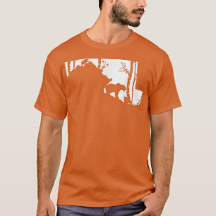 Camiseta Brown Grizzly Bear Hunting - Maryland map Hunter