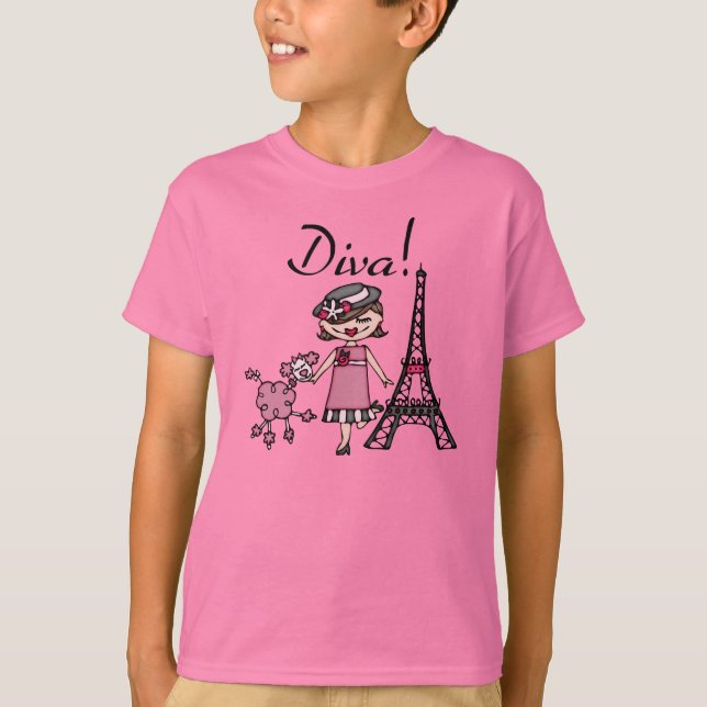 Camiseta Brown Hair Diva (Frente)