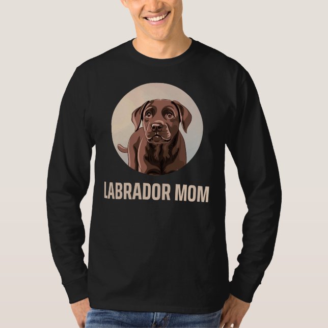 Camiseta Brown Labrador Mãe Para Cachorro (Frente)