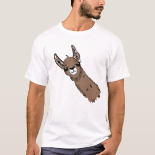 Camiseta Brown Llama Head
