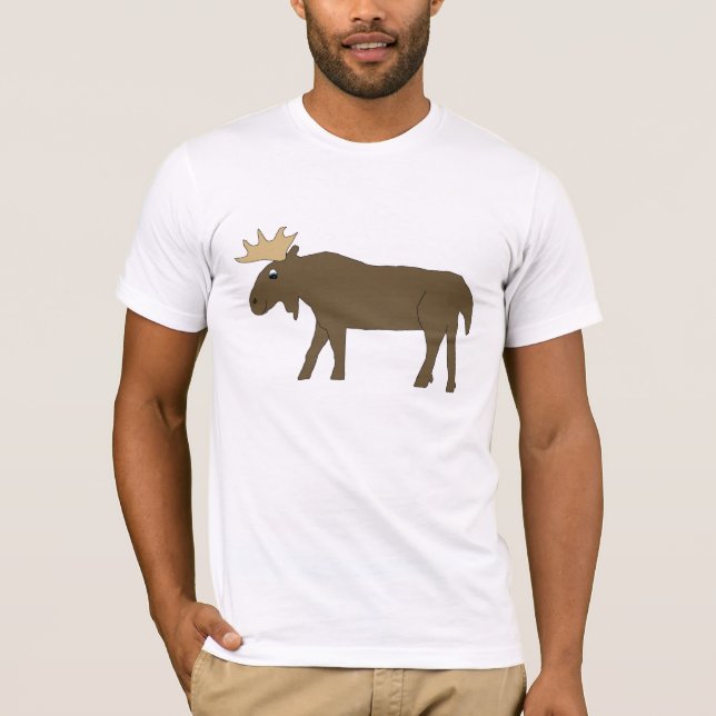 Camiseta Brown Moose roupa (Frente)