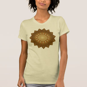 Camiseta Brown Orange Star Mandala