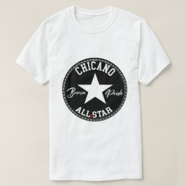 Camiseta Brown Pride de Chicano com estrela