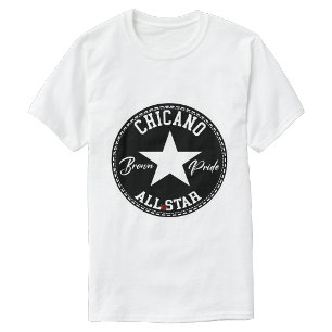 Camiseta Brown Pride de Chicano com estrela