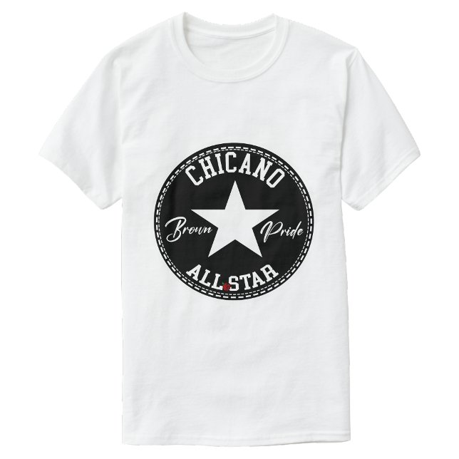 Camiseta Brown Pride de Chicano com estrela (Chicano all star Brown Pride T-shirt)