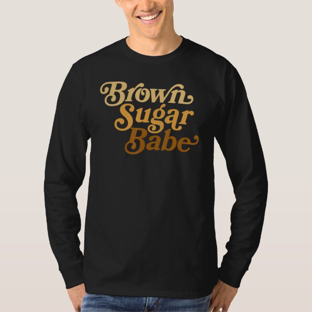 Camiseta Brown Sugar Babe Afro Queen Black Women Pride Mela (Frente)