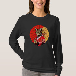 Camiseta Brown Tabby Cat Geisha Funny Pet Kimono