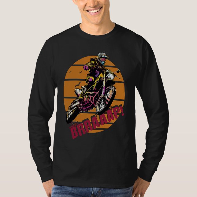 Camiseta Brraaap Dirt Bike Motocross (Frente)