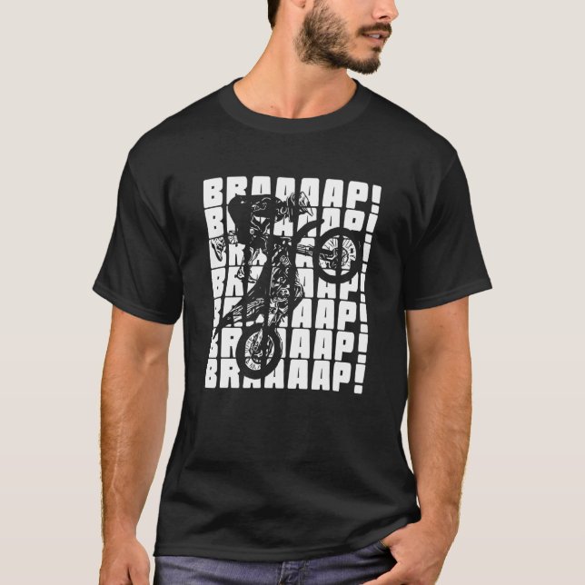 Camiseta Brraaap Motocross Dirt Bike 1 (Frente)