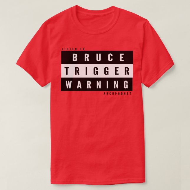 Camiseta Bruce Aciona Crianças (Frente do Design)