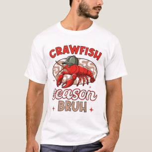Camiseta Bruce Crawfish Hat Boy Engraçado Festival de Boi