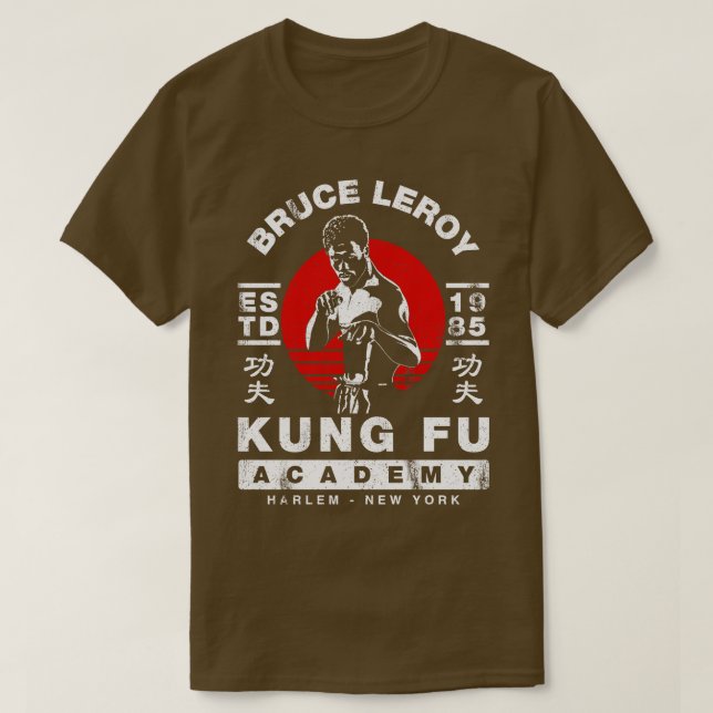 Camiseta Bruce Leroy Academy (Frente do Design)