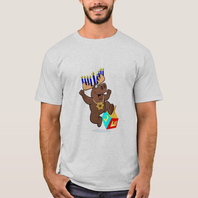 Camiseta Bruce os alces de Chanukah (Frente)