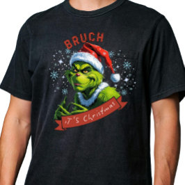 Camiseta "Bruch, é Natal" AI Art Sassy Grcript