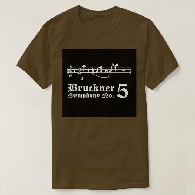 Camiseta Bruckner Symphony No (Frente do Design)