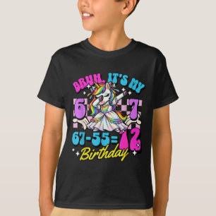 Camiseta Bruh 67-5512 12º Aniversário Garota Unicórnio Dabb