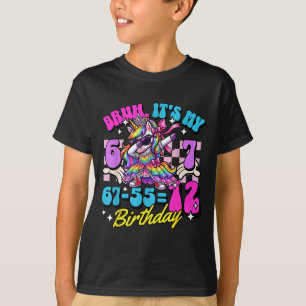 Camiseta Bruh 67-5512 12º Aniversário Princesas Unicórnio M