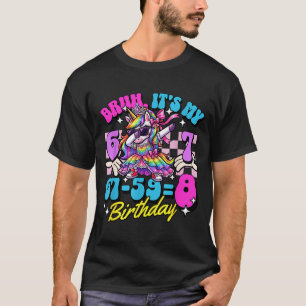 Camiseta Bruh 67-59=8 menina princesa unicórnio de 8 anos d