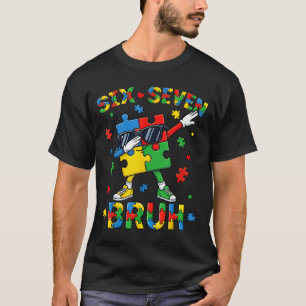 Camiseta Bruh 67 consciência do autismo quebra-cabeça dabbi