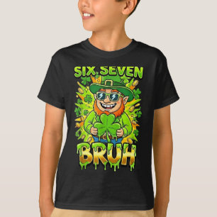 Camiseta Bruh 67 seis sete 6 7 meme dia de São Patrício eng