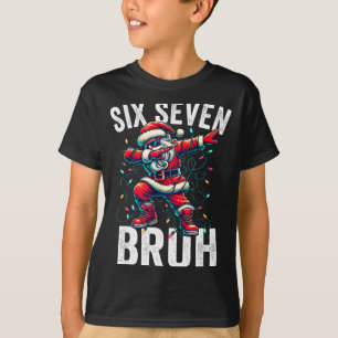 Camiseta Bruh 67 Seis Sete Papai Noel Dabbing Natal Meme Me