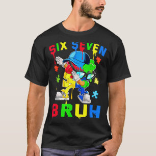 Camiseta Bruh 67 seis sete puzzle dabbing conscientização d