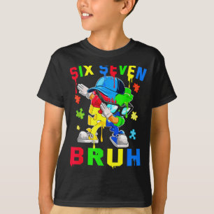 Camiseta Bruh 67 seis sete puzzle dabbing conscientização d