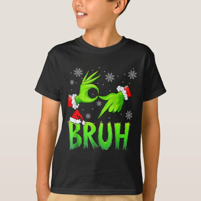 Camiseta Bruh 67 Six Seven 6 7 Meme Christmas Funny Gen Alp (Frente)