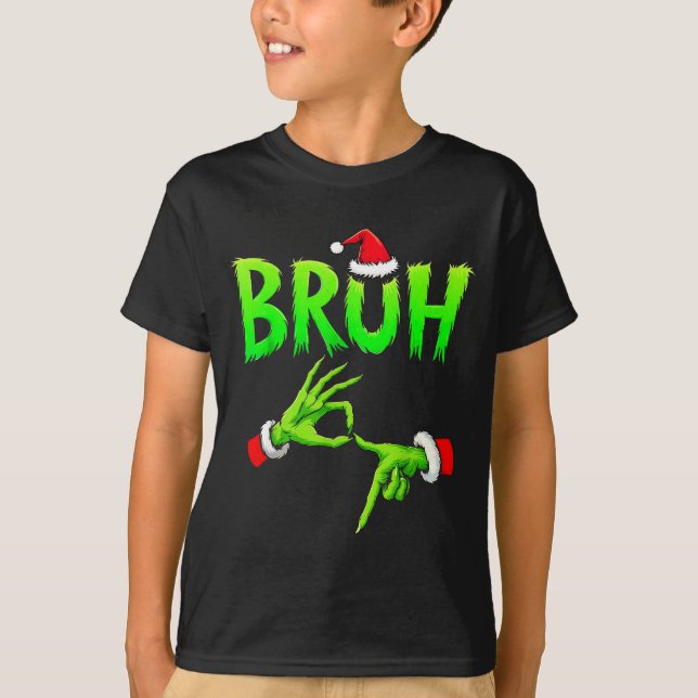 Camiseta Bruh 67 Six Seven 6 7 Meme Christmas Funny Gen Alp (Frente)