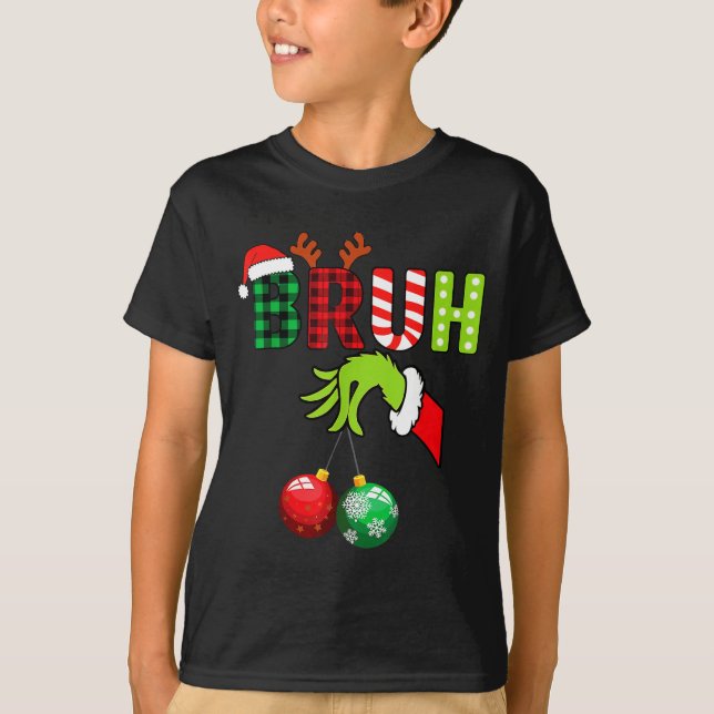 Camiseta Bruh 67 Six Seven 6 7 Meme Christmas Funny Gen Alp (Frente)