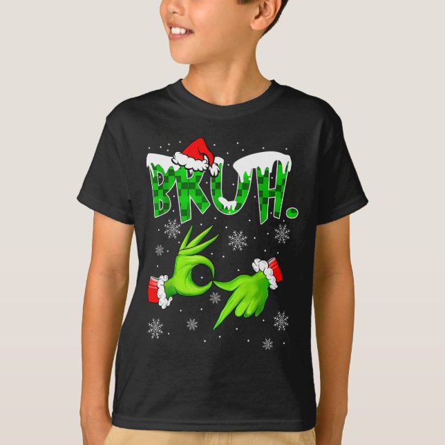 Camiseta Bruh 67 Six Seven 6 7 Meme Christmas Funny Gen Alp (Frente)