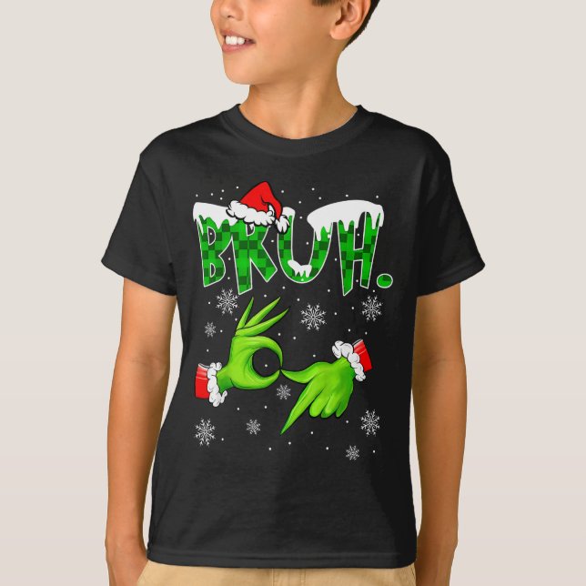 Camiseta Bruh 67 Six Seven 6 7 Meme Christmas Funny Gen Alp (Frente)