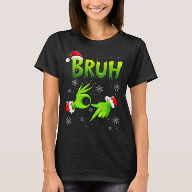 Camiseta Bruh 67 Six Seven 6 7 Meme Christmas Funny Gen Alp (Frente)
