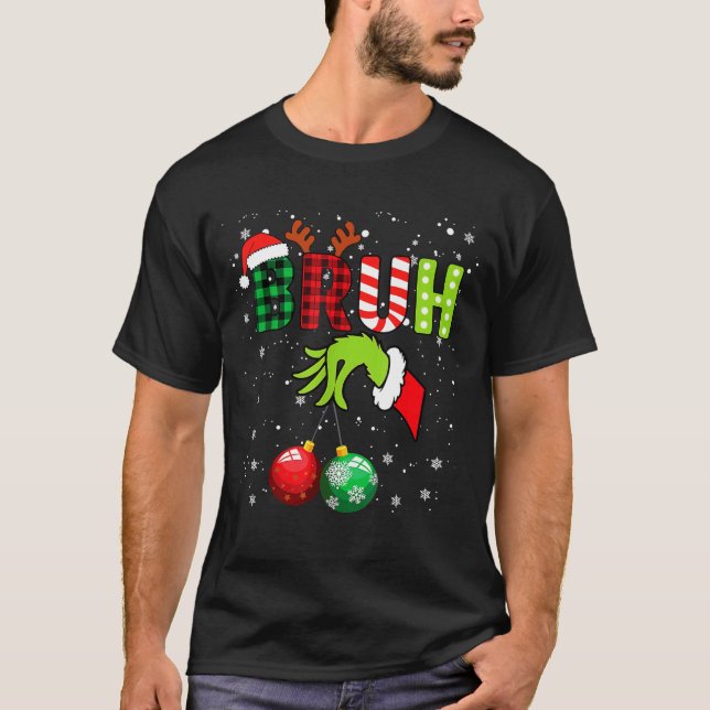 Camiseta Bruh 67 Six Seven 6 7 Meme Christmas Funny Gen Alp (Frente)