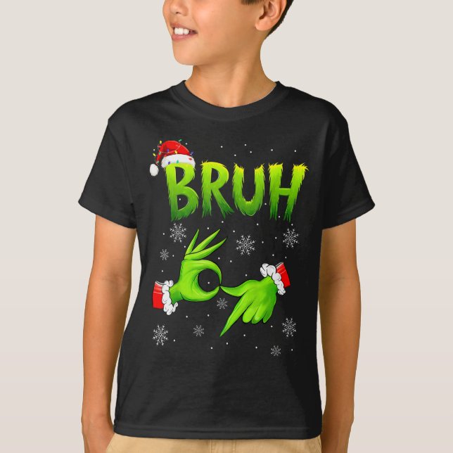 Camiseta Bruh 67 Six Seven 6 7 Meme Christmas Funny Gen Alp (Frente)