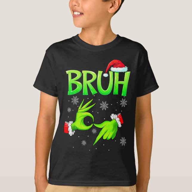 Camiseta Bruh 67 Six Seven 6 7 Meme Christmas Funny Gen Alp (Frente)