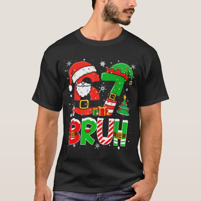 Camiseta Bruh 67 Six Seven 6 7 Meme Funny Christmas Boys Gi (Frente)