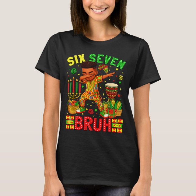 Camiseta Bruh American Black History 67 Seven African Dabbi (Frente)