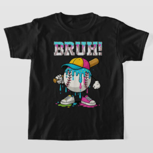 Camiseta Bruh Baseball Sorvete Drip Meme