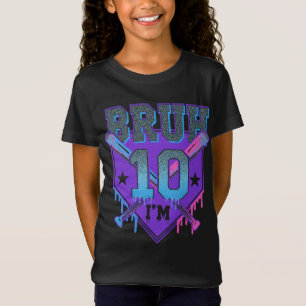 Camiseta Bruh Baseball Theme First Birthday Outfit