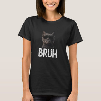 Camiseta Bruh Cat Funny Cat Lover Memória