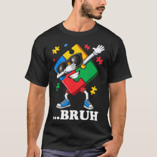 Camiseta Bruh Dabbing Quebra-cabeça Funny Kids Meninos Mens