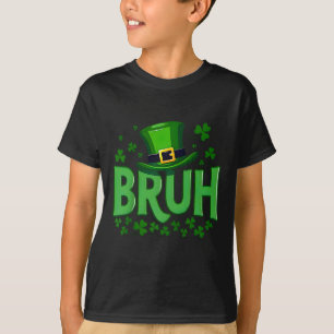 Camiseta Bruh Dabbing Shamrock Trevo Dia de São Patrício Ad