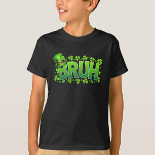 Camiseta BRUH Dia de São Patrício Teens Boys Saint Patrick