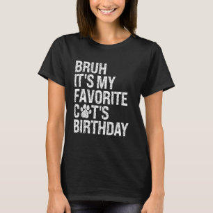 Camiseta Bruh É o gatinho de erva do meu gato favorito