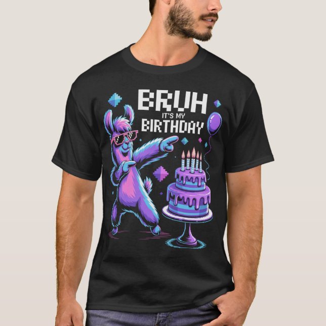 Camiseta Bruh É O Meu Aniversário Festa Familiar (Frente)