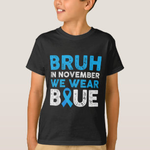 Camiseta Bruh Em Novembro Vestimos a Consciência da Diabete
