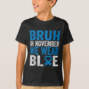 Camiseta Bruh Em Novembro Vestimos A Consciência Da Diabete