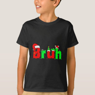 Camiseta Bruh Engraçado Dizendo Bro Adolescentes Meninos Na